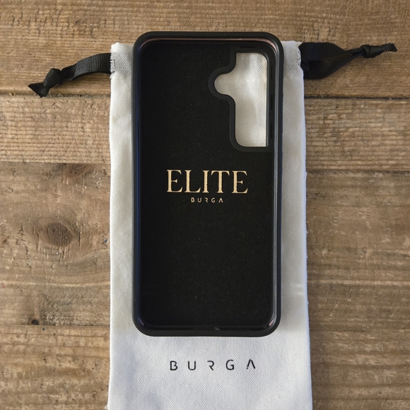 BURGA Purple Floral Protective Phone Case with Gold Accent - Picture 2 of 4